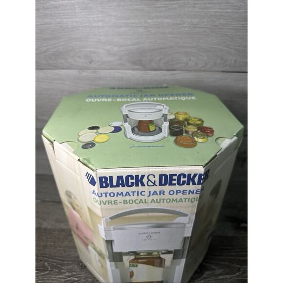 New Black & Decker Lids Off Automatic Jar Opener Countertop Model JW200 White - Picture 3 of 6